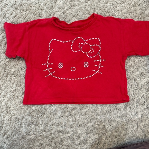 Hello Kitty Red Rhinestone Top - Picture 1 of 3